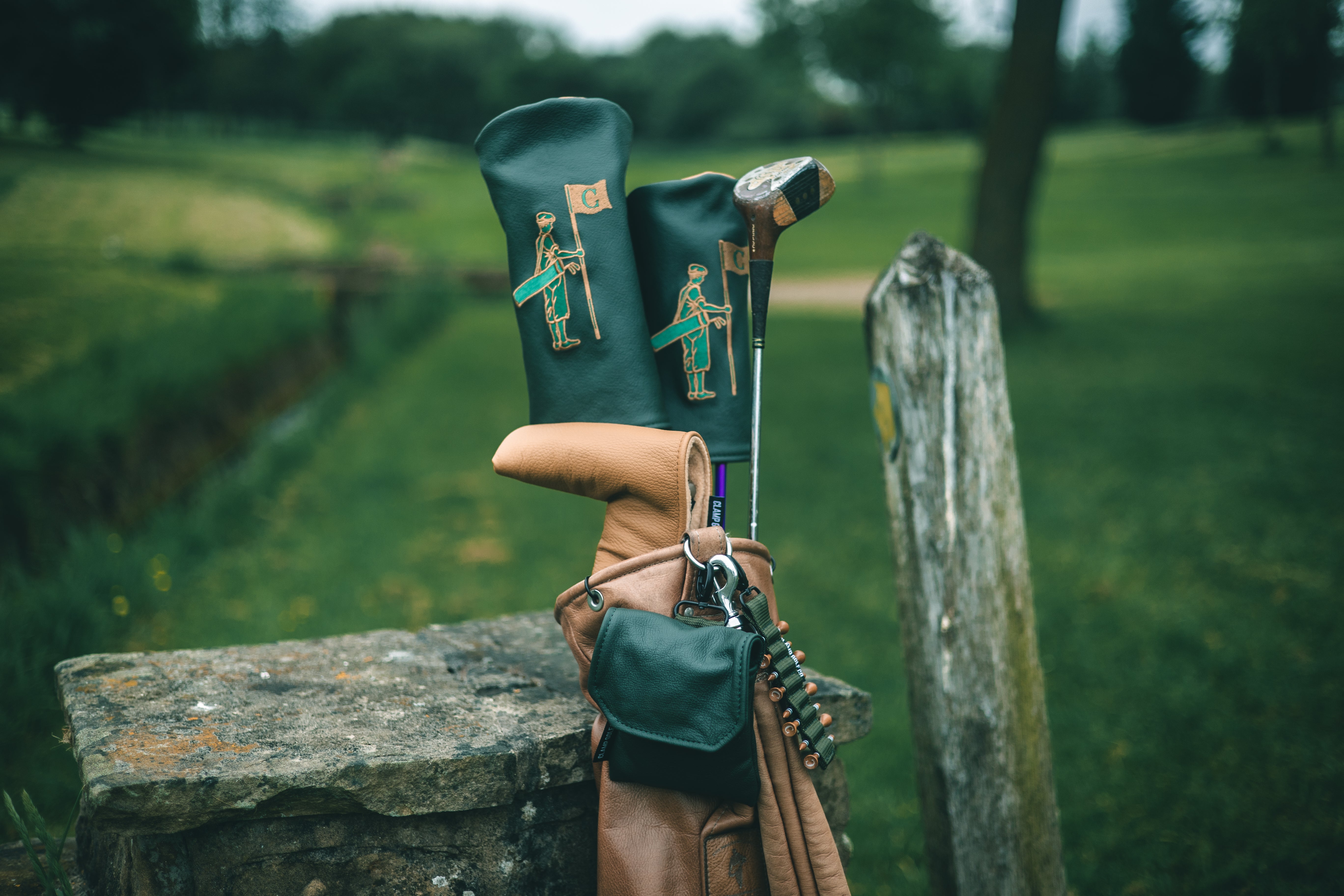 Genuine Leather Classic Clamp Barrel Headcovers